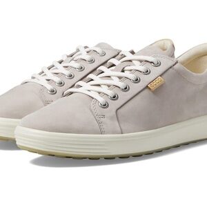 Ecco Gray Rose Leather Soft Sneaker - 40